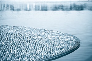 Abstract Water with Rocks